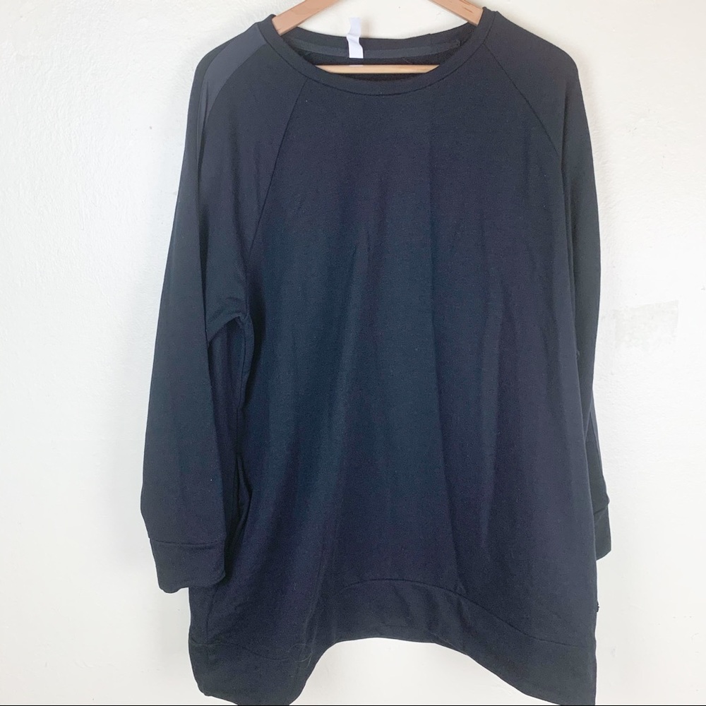 Black Sweater/Sweatshirt with accent stripe